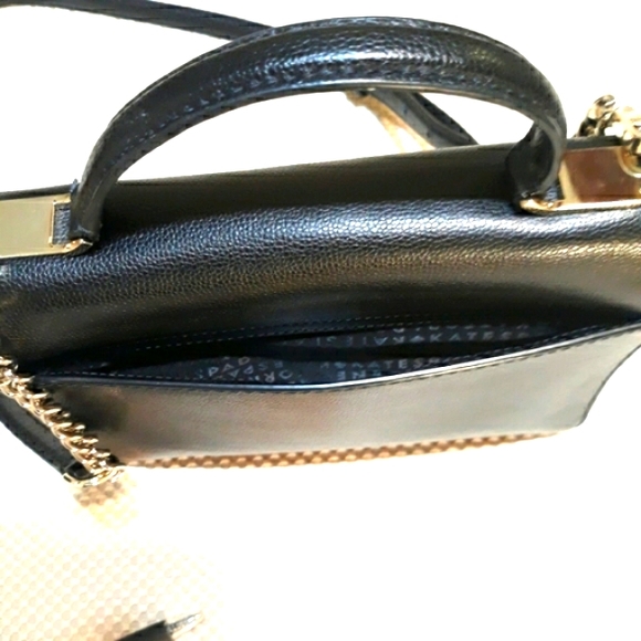 NWOT Kate Spade Patterson Drive medium Maisie crossbody satchel in cement/black - Picture 6 of 14